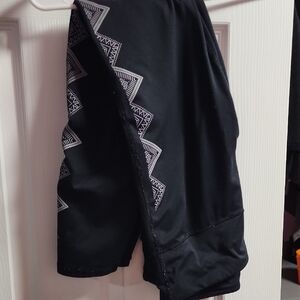 GAP Women's Black Joggers with Geometric Trim